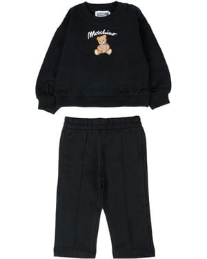 Moschino Crewneck Sweatshirt And Sweatpants Two-Pack - Black