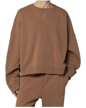 Entire studios Oversized Crewneck Jumper - Brown