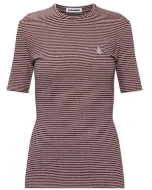 Jil Sander Striped T-Shirt - Purple
