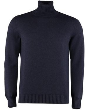 Drumohr Turtleneck Jumper - Blue