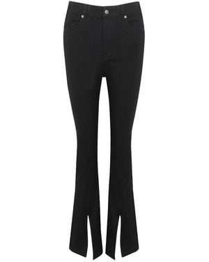 LIU REGALI Split Jeans - Black