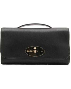 Mulberry Top Handle Clutch Bag - Black