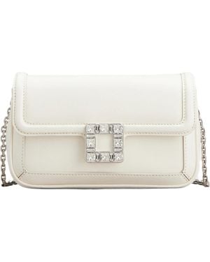 Roger Vivier Jeu De Fille Clutch Bag - Natural