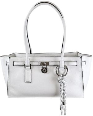 Michael Kors Hamilton Moderne Small Shoulder Bag - White