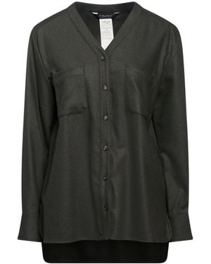 Max Mara Solid-Color Flannel Shirt - Black