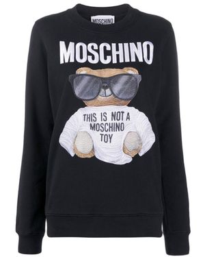 Moschino Printed Logo Jumper - Black