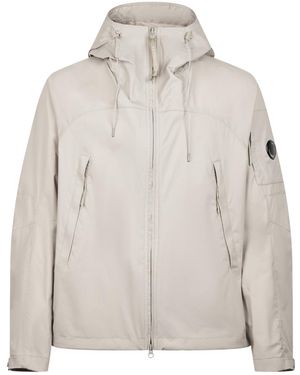 C.P. Company Zip-Up Hooded Jacket - Gray