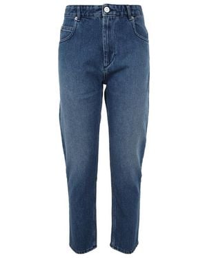 Isabel Marant Isabel Marant Étoile Mid-Rise Straight-Leg Jeans - Blue