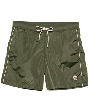 Moncler Lisere Trim Swim Shorts - Green