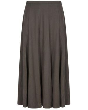 Peserico Pleated Skirt - Brown
