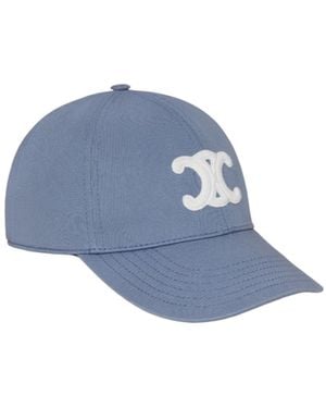 Celine Triomphe Baseball Cap - Blue