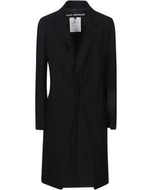 Junya Watanabe Long-Sleeved V-Neck Coat - Black