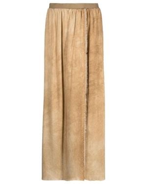 Uma Wang Distressed Raw-Cut Maxi Skirt - Natural