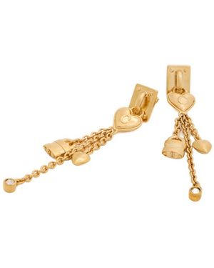 Chloé Heart-Shaped Earrings - Metallic