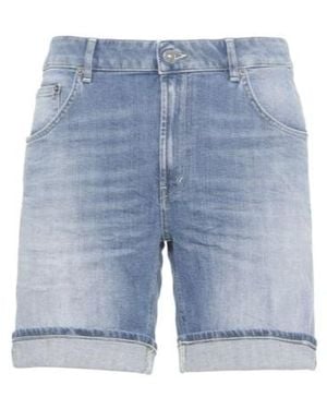 Dondup Cuffed Denim Shorts - Blue