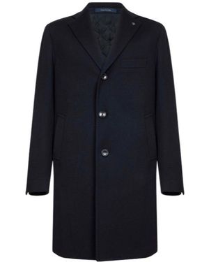 Tagliatore Single Breasted Coat - Blue