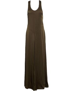 Isabel Marant Sleeveless Satin Dress - Natural