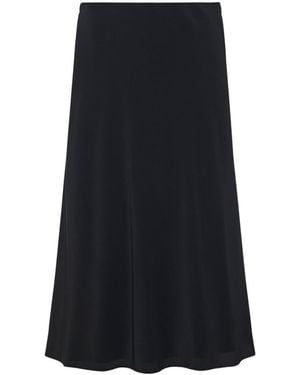 The Row Pleated Midi Skirt - Black