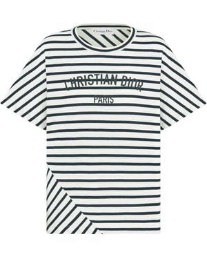 Dior D-Stripe Cotton Jersey T-Shirt - Multicolour