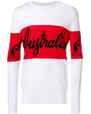 Gcds Logo Knitted Pullover - Red