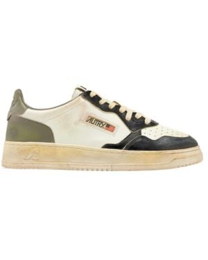 Autry Medalist Low Vintage Low-Top Sneakers - Metallic