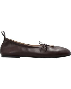 Alohas Rosalind Tie Detail Ballet Flats - Brown