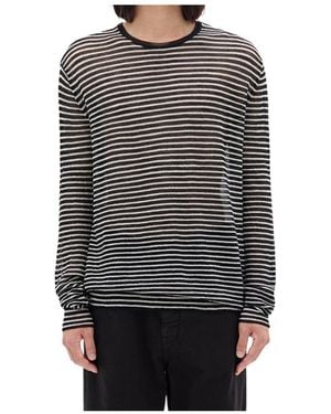 Ann Demeulemeester Racin Crew Neck Light Jumper - Grey