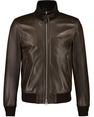 Tom Ford Leather Jacket - Brown