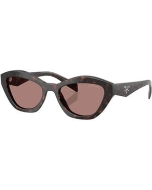 Prada Eyewear Butterfly Frame Sunglasses - White