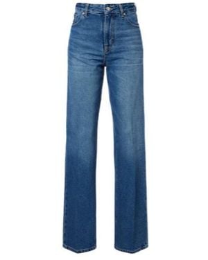 Victoria Beckham High-Rise Wide-Leg Jeans - Blue