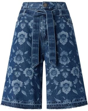 Pinko Bermuda Denim Shorts - Blue