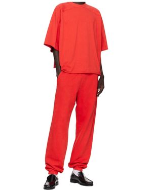 Entire studios Crew-Neck Cotton T-Shirt - Red