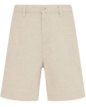 Carhartt Walter Single Knee Canvas Shorts - Natural