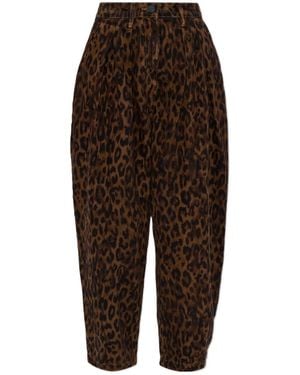 AllSaints Becca Tapered Jeans - Brown