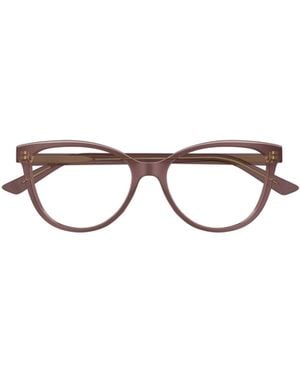Bottega Veneta Eyewear Oval Frame Glasses - White