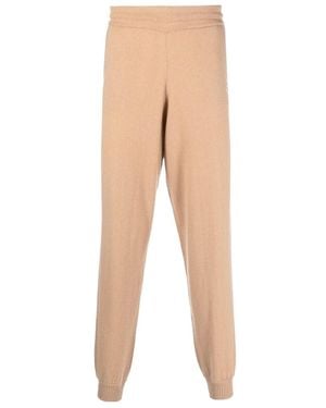 Sporty & Rich Logo-Embroidered Elasticated Waistband Trousers - Natural