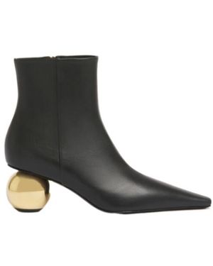 Marni Pointed Toe Ankle Boots - Black