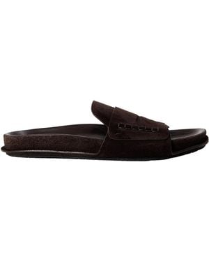Jacquemus Jacquard Pool Sliders - Brown