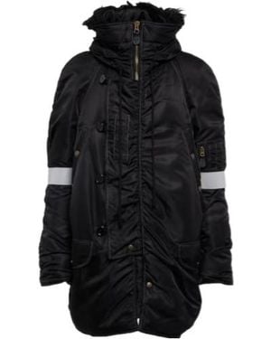 MM6 by Maison Margiela Long-Sleeved Cotton Jacket - Black