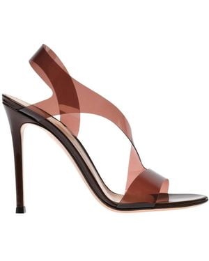 Gianvito Rossi Metropolis High-Heeled Sandals - Brown