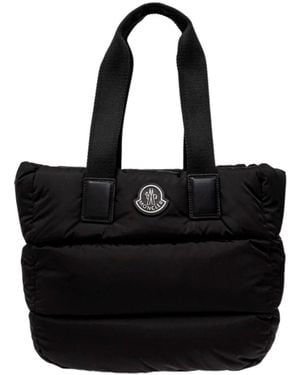 Moncler Logo Patch Padded Tote Bag - Black