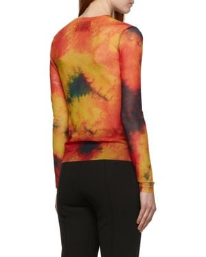 Marques'Almeida Mesh Long-Length T-Shirt - Red