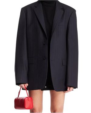 Maison Margiela Pinstripe Tailored Jacket - Blue