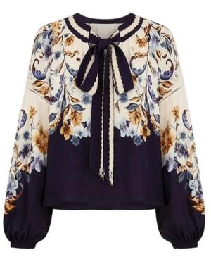 FARM Rio Long-Sleeved Top - Blue
