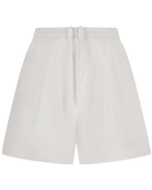 Haikure Drawstring-Waist Shorts - White