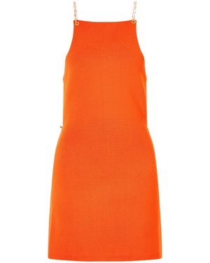 Cult Gaia Open-Back Embellished Stretch Mini Dress - Orange