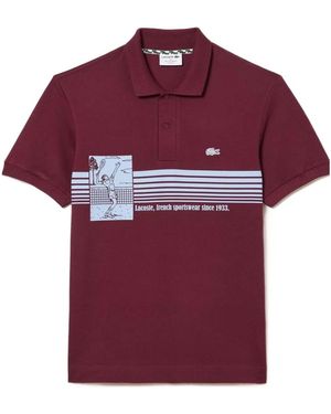Lacoste Shortsleeve Polo Shirt - Red