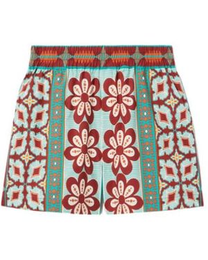 La DoubleJ Floral-Print Shorts - Red