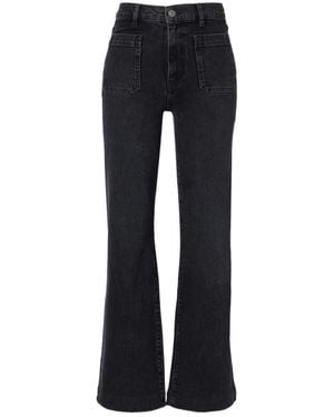 FRAME Arrow High-Rise Bootcut Jeans - Black