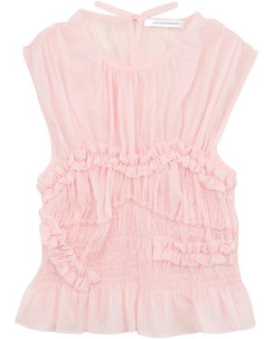 Cecilie Bahnsen Uphi Top - Pink